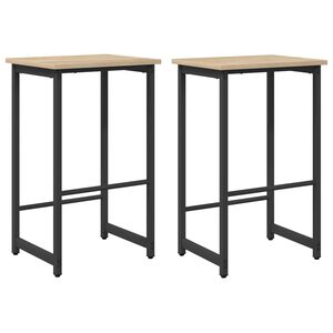 vidaXL Barski stol 2 kos Sonoma hrast 40 x 32 x 74 cm Inženirski les