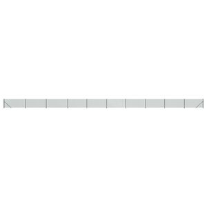 vidaXL Mrežna ograja s prirobnico zelena 1,1x25 m