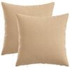 vidaXL Prevleka za blazino 2 kos HEERLEN Krem 50 x 50 cm Blago