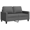 vidaXL Dvosed temno siv 120 cm blago