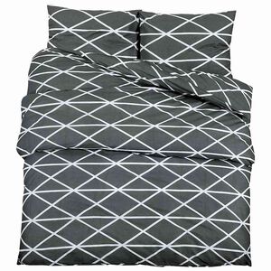 vidaXL Posteljnina siva 140x200 cm bombaž