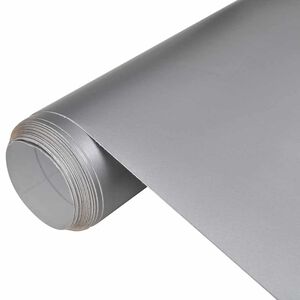 vidaXL Folija za avto mat srebrna 100x150 cm