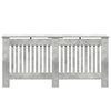 vidaXL Pokrov radiatorja Betonsko siva 172 x 19 x 81,5 cm
