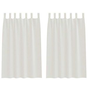 vidaXL Voile zavesa z zavesami 2 pcs krema 175 x 140 cm Poliester