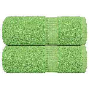 vidaXL Brisače za umivanje FROGN 2 kosa jabolčno zelene 30x30 cm 360 g/m&sup2;