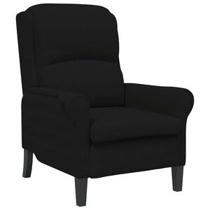 vidaXL fotelj Črna 76 x 94 x 102 cm Mikrofibra