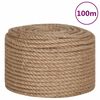 vidaXL Vrv iz 100 % jute 10 mm 100 m