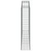 vidaXL Obokane gabion košare 3 kosa 300x50x220/240 cm pocinkano železo
