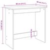 vidaXL Pisalna miza rjavi hrast 80x40x75 cm inženirski les