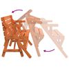 vidaXL Piknik miza s klopmi trden les jelke 2 v 1 konvertibilna
