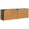 vidaXL TV stenska omara 2 pcs Dimljeni oreh 59,5 x 31 x 40 cm