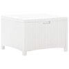 vidaXL Vrtna &scaron;katla 60x54x41 cm PP ratan bela