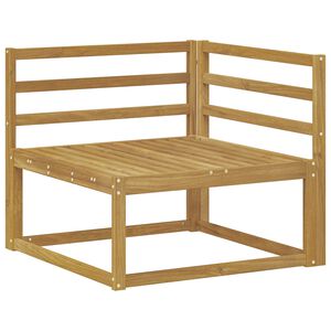 vidaXL Zunanja kotna sedežna garnitura Bela 83 x 83 x 73 cm