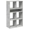 vidaXL Knjižna omara betonsko siva 66x31x112 cm inženirski les