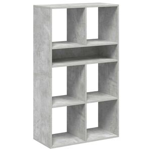 vidaXL Knjižna omara betonsko siva 66x31x112 cm inženirski les