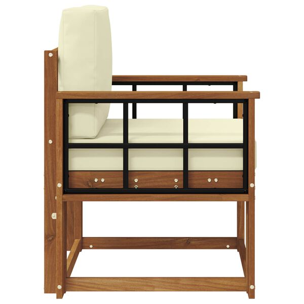 vidaXL Zunanja garnitura za sedenje Masivno akacijevo les in poliester