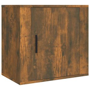 vidaXL Stenska nočna omarica dimljen hrast 50x30x47 cm