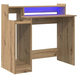vidaXL Miza Umetni hrast 97 x 45 x 90 cm Inženirski les
