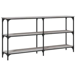vidaXL Konzolna mizica siva sonoma 150x29x75 cm inženirski les