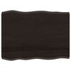 vidaXL Mizna plo&scaron;ča te. rjava 80x60x(2-4) cm obdelana trdna hrastovina