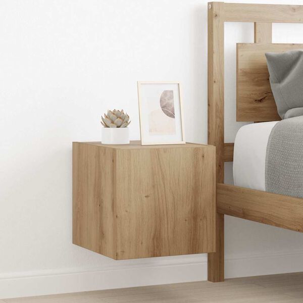 vidaXL TV stenska omara Oreh 30,5 x 35 x 30 cm Konstruiran les