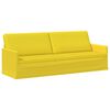 vidaXL 3-sedna sofa Svetlo rumena 220 x 81 x 82 cm Blago