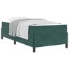 vidaXL Konstrukcija postelje Temno zelena 80 x 200 cm blago