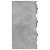 vidaXL Komoda betonsko siva 36x35,5x67,5 cm inženirski les