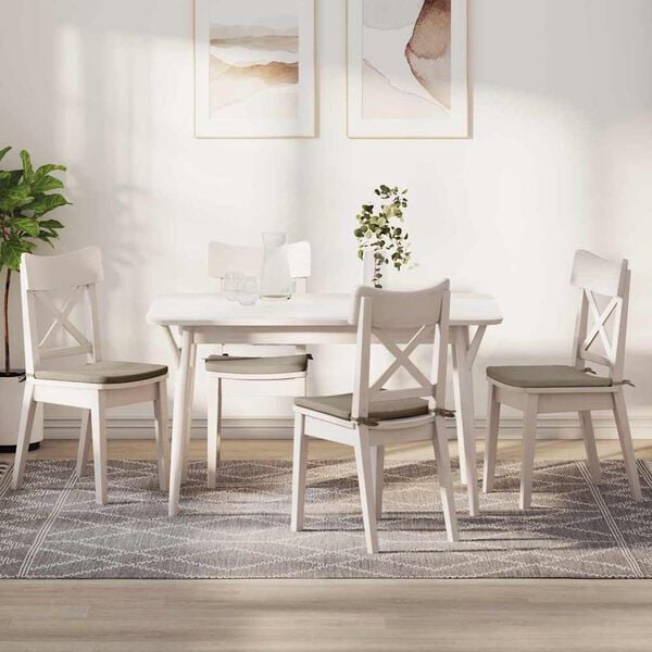 vidaXL Sedežne blazine 4 pcs Taupe 40 x 40 x 3 cm Mikrofiber tkanina