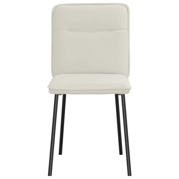 vidaXL jedilni stoli 6 kosov krem žamet