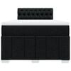 vidaXL Box spring postelja z vzmetnico črn 120x200 cm blago
