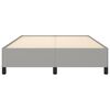 vidaXL Posteljni okvir brez vzmetnice svetlo siv 140x200 cm tkanina
