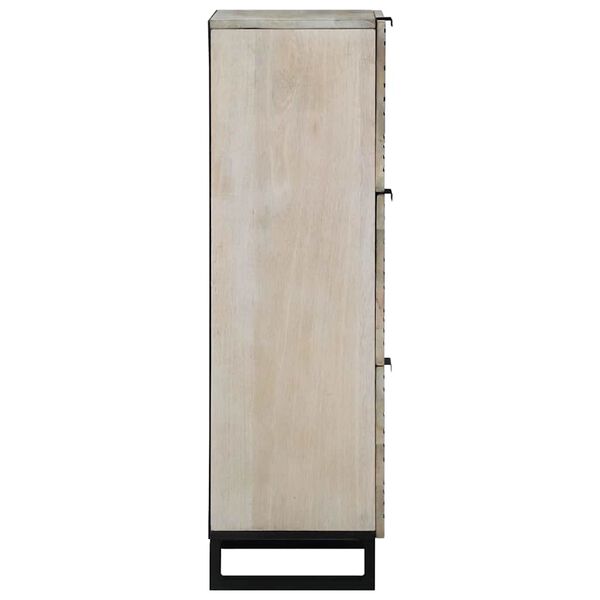 vidaXL Omare in policami za shranjevanje medijev Bela in črna