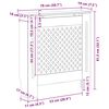 vidaXL Pokrov za radiator MDF bel 78 cm