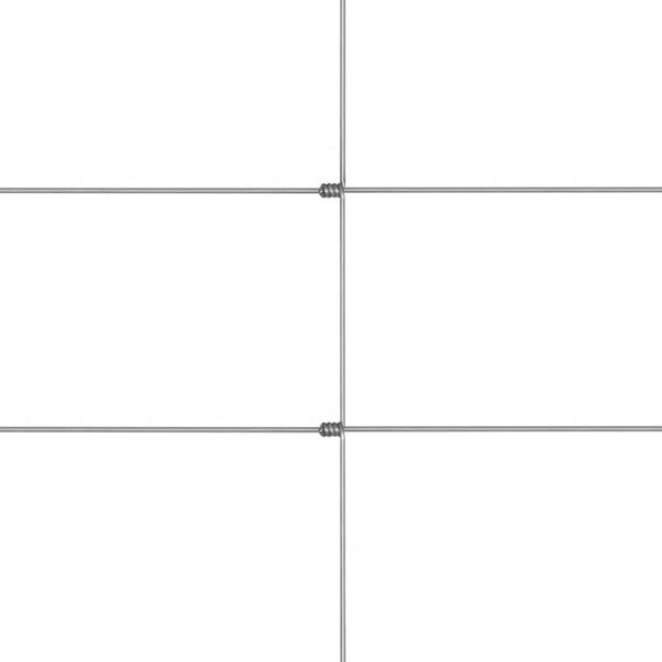 vidaXL Vrtna ograja pocinkano jeklo 50x1,5 m srebrna