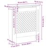 vidaXL Pokrov za radiator MDF črn 78 cm