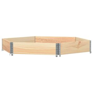 vidaXL Visoka greda &scaron;estkotna 120x160 cm trdna borovina