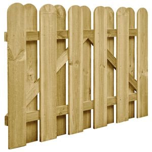 vidaXL Vrtna vrata impregnirana borovina 100x75 cm