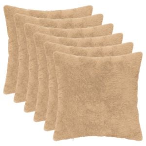 vidaXL Prevleka za blazino 6 kos HEERLEN Krem 30 x 30 cm