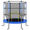 vidaXL Trampolin z varnostno mrežo okrogel 140x160 cm moder