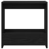 vidaXL Stranska miza Črna Orehovina 50 x 26 x 50 cm Konstruiran les