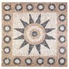 vidaXL Mozaik plo&scaron;čice s cvetnim vzorcem večbarvno 120 x 120 cm Marmor