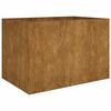 vidaXL Vrtna visoka greda 120x80x80 cm corten jeklo