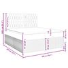 vidaXL Box spring postelja z vzmetnico temno modra 200x200 cm žamet