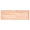 vidaXL Mizna plošča 120x40x(2-4) cm neobdelana hrastovina naraven rob