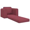 vidaXL Sofa postelja Vinorodna rdeča 98 x 71 x 83 cm blago