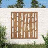 vidaXL Vrtna stenska dekoracija 55x55 cm corten jeklo bambus