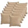 vidaXL Prevleka za blazino 12 kos HOUTEN Taupe 40 x 40 cm