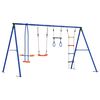 vidaXL Zunanji swing komplet večbarvno 330 x 185 x 185 cm Jeklo in PE