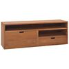 vidaXL TV omarica 110x30x40 cm trdna tikovina